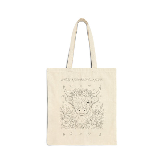 Highland Serenity – Colour Your Own Tote Bag