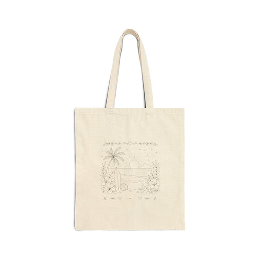 Coastal Escape – Colour Your Own Tote Bag