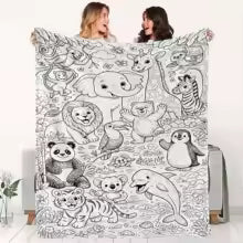 Colour & Cuddle™ Safari Adventure Blanket