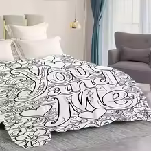 You & Me™ Reusable Colouring Blanket | Washable Family Activity Blanket