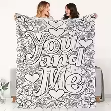 You & Me™ Reusable Colouring Blanket | Washable Family Activity Blanket